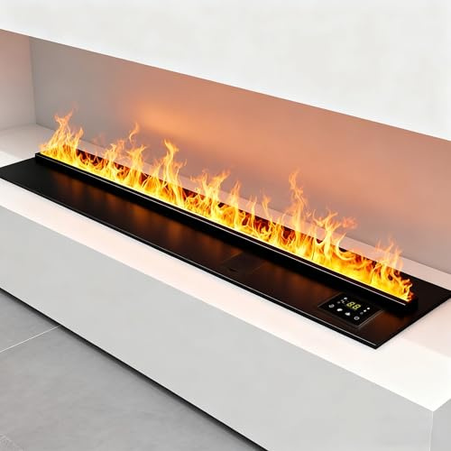 Cielintima 3D-Wasserdampf-Kamin-Fernbedienung und App, 16 Millionen RGB-Farben, automatische Wassersteuerung, Wohnzimmer (Mehrfarbig, 180 cm 180 cm)