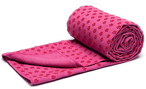 voidbiov Quick Dry rutschfeste Yoga Handtücher (6 Farben) mit Mesh-Tragetasche, extra lang (62 x 183 cm/62 x 182,9 cm) Dot Grip Bikram Yoga