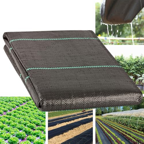 Petgrow Garten Unkrautvlies 1x10M, atmungsaktiver UV-Schutz Unkrautvlies-Rolle, Boden-Unkrautvlies, Gartenbau-Landschaftsgewebe, Bodenabdeckung, Pflanzfolie (1M x 10M)