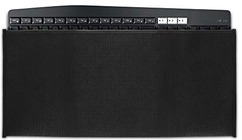 kwmobile Keyboard Cover für Universal Keyboard (L) Hülle - Weiche Tastaturabdeckung, Keyboard Case aus Stoff, Staubschutz Abdeckung in Schwarz