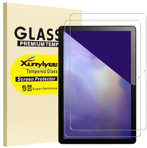 XunyLyee 2 Stück, Schutzfolie für Lenovo Tab M10 3rd Gen Android Tablet 10,1 Zoll Panzer Schutz Glas Displayschutz [235 * 154 mm/ 9,25 * 6,06 Zoll]