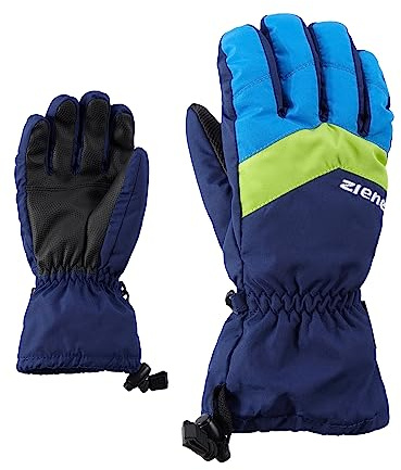 Ziener Kinder LETT AS glove junior Ski-Handschuhe / Wintersport | wasserdicht atmungsaktiv, navy, 5