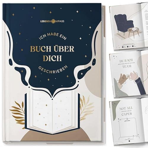 Lebenskompass Ein Buch über Dich - Zum Ausfüllen und Verschenken an deine Liebsten Ein Freundebuch Erwachsene & Erinnerungsalbum für beste Freundin und Freunde