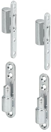 VORMANN Reparaturband | Türband | Türscharnier | Aufschraubband | Zimmertürband | Innentürband | Renovierband | zum Aufschrauben auf Rahmen und Flügel | 2er Set | Stahl verzinkt | 83 x 15 mm