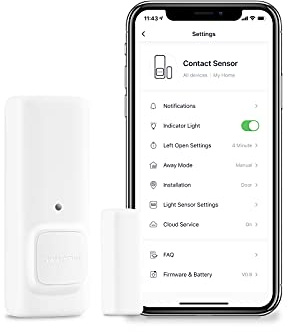 SwitchBot Tür Fensterkontakt Sensor – Drahtloses Haussicherheitssystem, Tür- und Fensterschalter-Detektor mit Alarm, fügen Sie SwitchBot Hub hinzu, um es Alexa-kompatibel zu Machen (1 Pack)