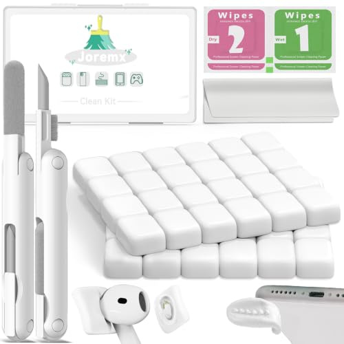Joremx Reinigungsknete Handy&Kopfhörer,Handy Reinigungsset inkl Profi Reinigungs-Tool, Geeignet zur Reinigung in verschiedenen Öffnungen Für AirPods, USB-C-Anschlüsse und Lautsprecher geeignet-White