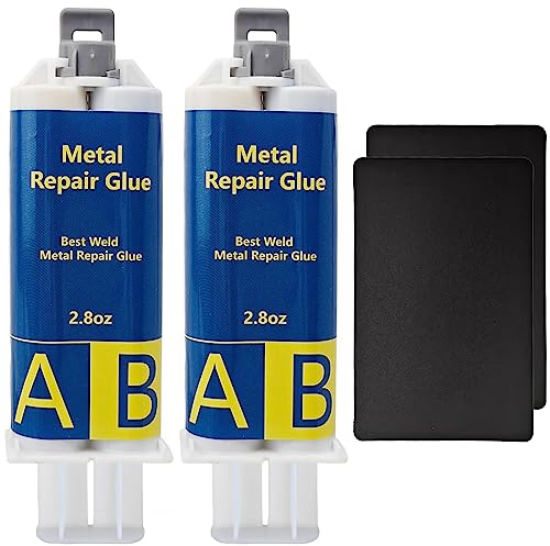 EIGTWEN Metallkleber, 160g Metallkleber Extra Stark, Flüssigmetall Hitzebeständig Geeignet für die Reparatur von Oberflächenrissen und -ausbrüchen in Metall, Edelstahl, Kunststoff, Holz, Keramik usw