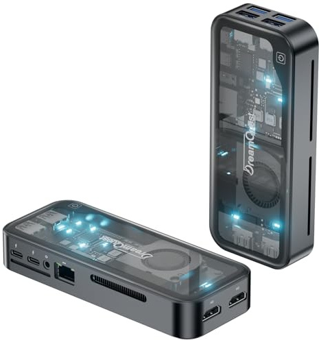DreamQuest Mini PC Windows 11 Pro Vorinstalliert,Intel N95 (bis zu 3.4Ghz) 12GB LPDDR5 1TB M.2 SSD Micro Computer Desktop PC Stick mit Dual HDMI+Type C/WiFi 6/Bluetooth 5.3 /USB3.2 für Home/Büro