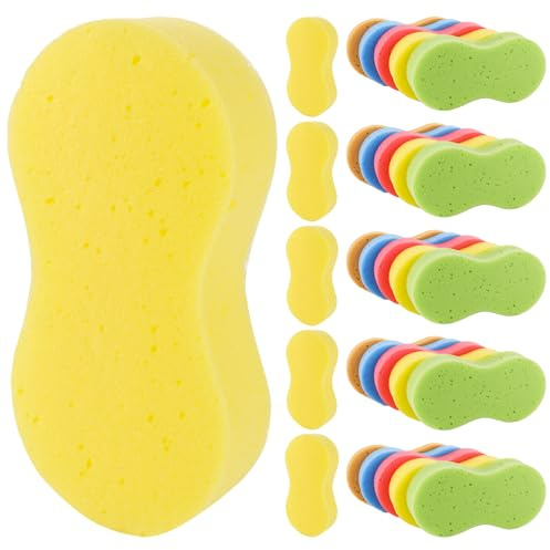YAYODS 30 Stück Autoschwamm Groß - 22 x 11 x 4.5 cm MultiSchwamm, Auto Schwamm Außen, Super Saugfähig - Autowaschschwamm, Insektenschwamm Auto - Tafelschwamm, Schwämme zum Autowaschen, Fenster Waschen