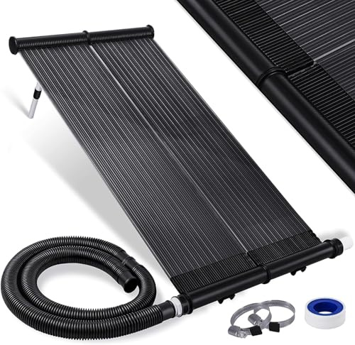 KESSER® Solarkollektor Poolheizung 108x73 cm, Pool Zubehör, Wärmepumpe Pool, Solar Poolheizer für Pools bis 10.000L, Pool Solarheizung erweiterbar, UV-beständiger Kunststoff, Schwimmbad Solarheizung