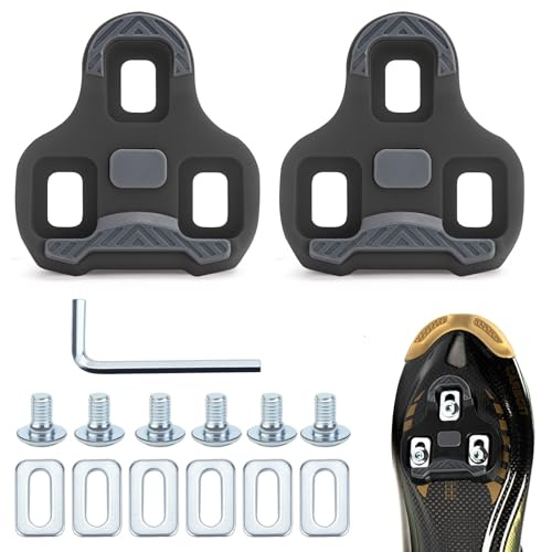 LPZMPZ Fahrrad Cleats Kompatibel mit Look Keo Bike Pedale 3-Loch | Grip Blade 2 Max Carbon Classic Cleats, Fahrrad Stollen Rennrad Pedal Schuhplattenset, MTB Pedalplatten Road Cleats