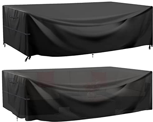 GARPROVM Abdeckung für Gartenmöbel Wasserdicht, 230x165x80cm Abdeckplane Gartenmöbel Oxford Gewebe Abdeckplane für Sitzgruppe Outdoor Sofa Tisch Möbelsets