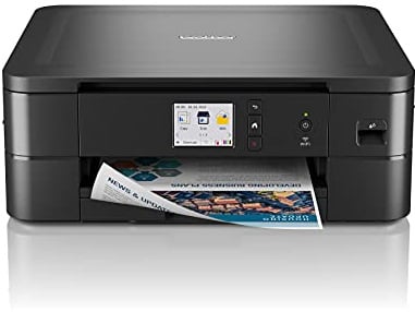 Brother DCP-J1140DW 3-in-1 Farbtintenstrahl-Multifunktionsgerät (Drucker, Scanner, Kopierer), Schwarz, 400 x 151 x 343 mm
