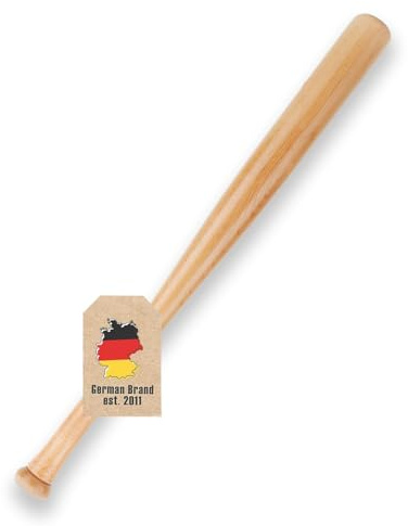 EmpireAthletics Baseballschläger aus Holz - 25 Zoll / 64 cm lang - Baseball Schläger mit rutschfestem Griff- Baseball Freizeit Sport Training Outdoor Übungsschläger- Anfänger Profi, Aluminium