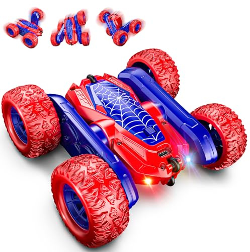 Dreamlandia Ferngesteuertes Auto ab 3-10 Jahre, 2.4Ghz 360° Flip RC Auto Outdoor Spielzeug ab 3-8 Jahre Junge, 4WD Monstertruck Geburtstags Ostergeschenke für Kinder, Junge