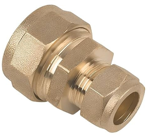 Reduzierkupplung, Messing, 22 x 15 mm, 2 Stück