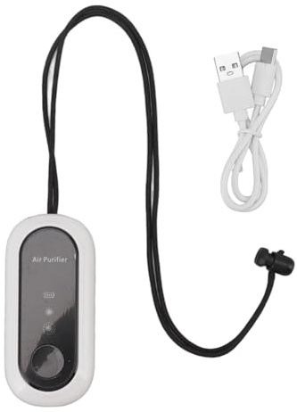 Halsbandreiniger, Luftreiniger mit USB-Aufladung, Mini-Luftreiniger, tragbar, wiederaufladbar, tragbar, für Outdoor, Reisen