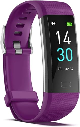Septoui Fitness-Tracker Pulsuhr Blutdruck SpO2 Fitnessuhr IP68 Wasserdicht, 16 Sportmodi Schrittzähler Kalorienzähler Schlafmonitor Aktivitätstracker Damen Herren Smartwatch fur Android iOS