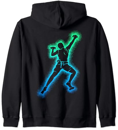 Klettern Bouldern Bergsteigen Kinder Herren Kletter Kapuzenjacke