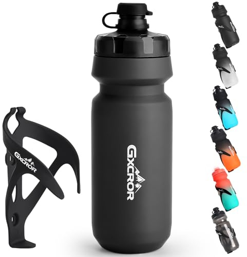 Fahrrad-Flaschenhalter mit Trinkflasche Set - Leichtes, langlebiges & sicheres Trinkflaschensystem, einfache Montage, ideal für Sport, Outdoor, MTB & Rennrad