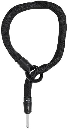 ABUS Rahmenschloss-Einsteckkette IvyTex Adaptor Chain 6KS - Fahrradschloss mit schmutz- und feuchtigkeitsabweisender Hülle - 6 mm Starke Kette - Schwarz