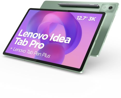 Lenovo Idea Tab Pro Tablet | 12.7 3K Display | MediaTek Dimensity 8300 | 8GB RAM | 256GB UFS 4.0 Speicher | Android | Seafoam grün | inkl. Lenovo Tab Pen Plus