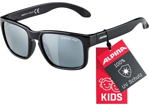 ALPINA MITZO - Verspiegelte Sonnenbrille für Kinder und Jugendliche, besonders bruchsicher für alle Abenteuer, mit UV-A-, B- & -C-Schutz