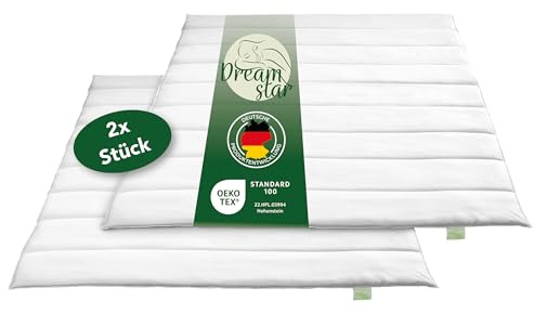 DREAMSTAR Eco 2er Set Sommer Bettdecken | leichte Steppdecken ideal für den Sommer | waschbar & trocknergeeignet | Allergiker geeignet | 100% Mikrofaser | Öko-TEX® | Sommerbettdecke | 135 x 200 cm