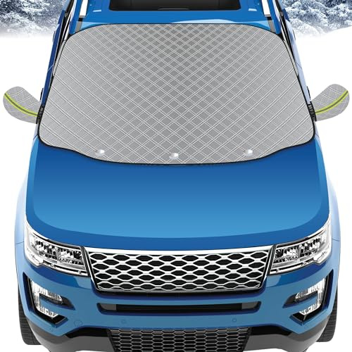 GADLANE Auto Frontscheibenabdeckung Winter - 153 x 127 cm | Magnetische Windschutzscheibenabdeckung Groß - Faltbar, Extra Dick und Wasserdicht - für Frost, EIS, Schnee, Sonne