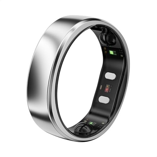 RingConn Gen 2 Air, Ultra-schmaler AI-Smart Ring, 10-Tage Akkulaufzeit, Schlaf/Stress/HR-Tracker, Smartringe für Herren & Männer, IP68 wasserdichtes, kompatibel mit iOS & Android