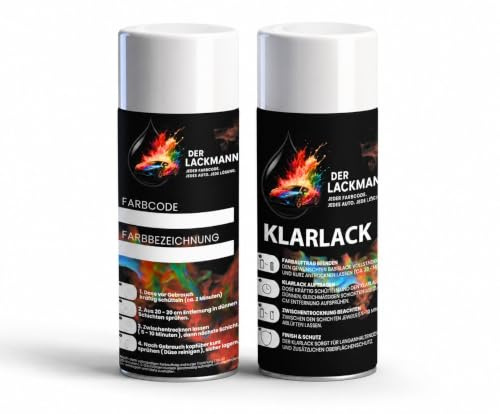Autolack Spraydosen Set für Opel Z157 Starsilber III +1K Klarlack | 2x400ml