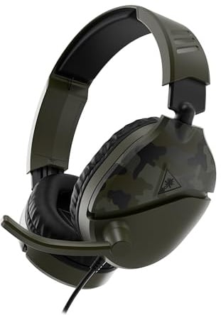 Turtle Beach Recon 70 Camo Green Gaming-Headset für Xbox Serie X|S, Xbox One, PS5, PS4, PC