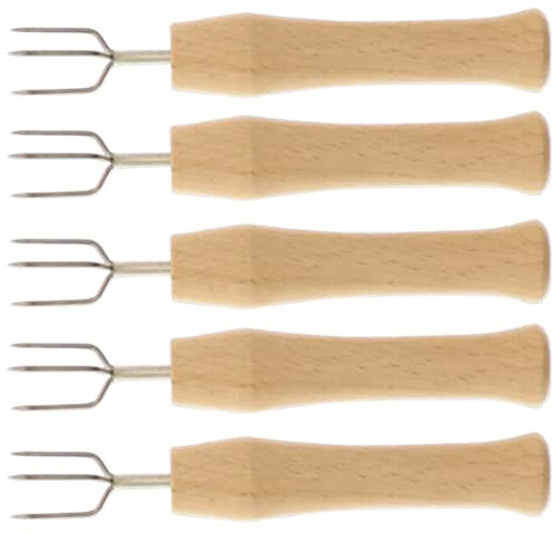 teemando® 5 X Pellkartoffelgabel, Halter für Pellkartoffel oder Maiskolben, Kartoffelpieker