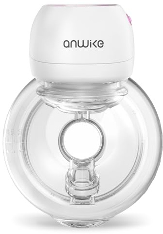 Anwike Elektrische Milchpumpe, 193 g, ultraleicht, mit LED-Display, 3 Modi, 9 Stufen, leise < 40 dB, 21/24 mm, BPA-frei, ideal für Haus, Auto, Apotheke und Reisen