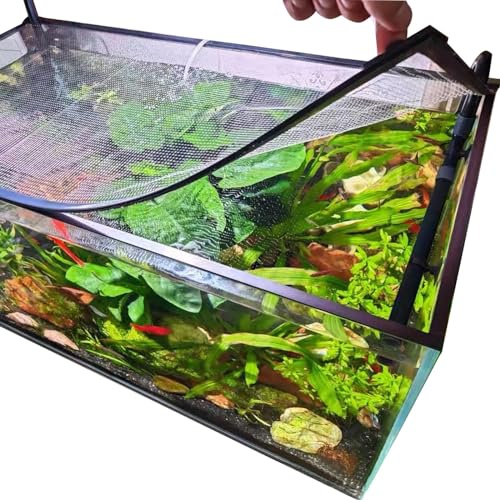 NestBasics Magnetischer Aquariumdeckel, Anti-Spring-Netz, Terrarium-Deckel, Aquariumhaube (große Größe, DIY-Abdeckdeckel)
