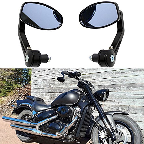 Ein Paar Motorrad Spiegel Lenkerendenspiegel Lenkerspiegel quad Rückspiegel 7/8 22mm