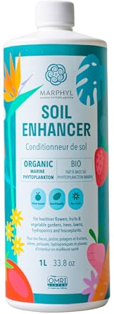 Pflanzen Dünger Zimmerpflanzen und Garten - Marine Phytoplankton Bodenverbesserer und Hydrokultur Dünger für Gräser, Blumen, Bambus, Sukkulenten, & Gemüse - MARPHYL Bio Pflanzendünger Flüssig
