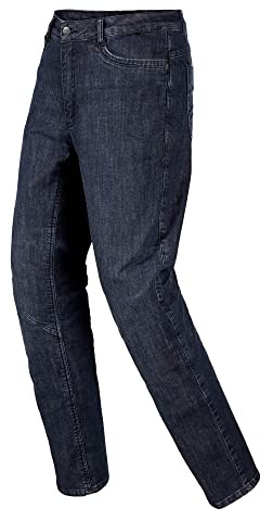 FAST WAY Motorrad Jeans Herren, EN Geprüfte Motorradhose Herren Klasse A, Entnehmbare Knie Protektoren, Hüfte, Gesäß & Knie Verstärkt, Sicherheitsnähte an Sturzpositionen, Blue Jeans, W36/L32