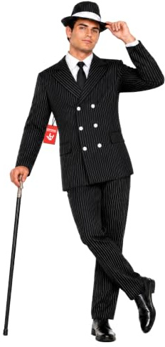 Fun Shack Kostüm Gangster 20er Jahre Herren, Mafia Anzug, Perfekt für Karneval und Halloween, M