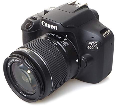 Canon EOS 4000D Kit 18-55mm DC III Spiegelreflexkamera, schwarz
