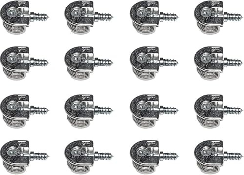 HKB ® 16 Stück Exzenter Verbindungsbeschlag VB 35/16, ø 20 mm, Zinkdruckguss vernickelt, Hersteller Hettich, Artikel-Nr. 9130274