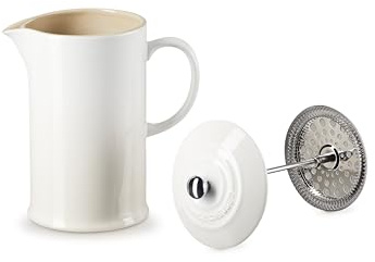 Le Creuset Kaffeebereiter aus Steinzeug, 1 L, Meringue, 60706087160003