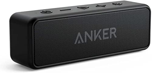 soundcore Anker 2 Bluetooth Lautsprecher, Fantastischer Sound, Enormer Bass mit Dualen Bass-Treibern, 24h Akku, Verbesserter IPX7 Wasserschutz, für iPhone, Galaxy usw (Generalüberholt)