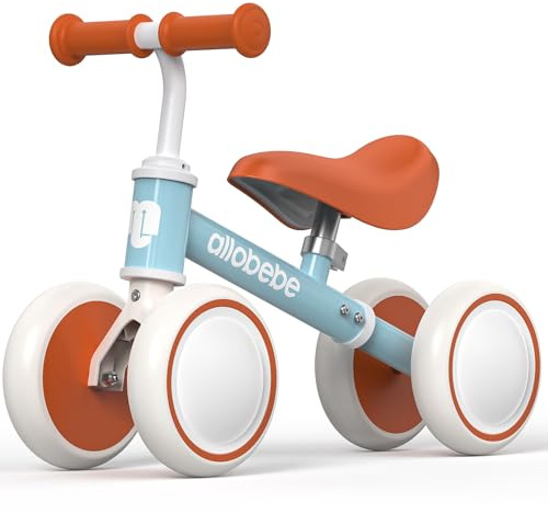 allobebe Kinder Laufrad ab 1 Jahr,Spielzeug für 10-24 Monate, (Verstellbarer Sitz) kinderspielzeug ab 1-2jahr,Baby Geschenk mädchen Junge