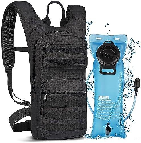 Wiserset Trinkrucksack mit 3L TPU-Trinkblase für Damen und Herren | Wanderrucksack atmungsaktiver Polsterung, leichter Laufrucksack – ideal für Motorrad, Fahrrad, Laufen, Wandern & Outdoor