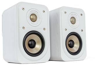 Polk Audio Signature Elite ES10 hochauflösende Surroundlautsprecher fürs Heimkino, Stereo Lautsprecher, Satelliten-Lautsprecher, HiFi, Hi-Res Zertifiziert, kompatibel mit Dolby Atmos und DTS:X (Paar)