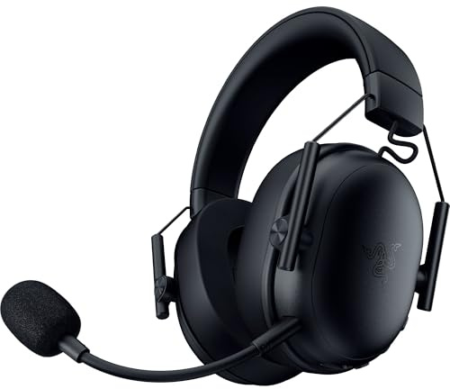 Razer BlackShark V3 X HyperSpeed - Kabelloses E-Sport-Headset - Ultra leicht 270g - Triforce 50mm Treiber - Abnehmbares Mikrofon - Surround Sound - Wireless 2,4 Ghz & Bluetooth - PC/Mac | Schwarz