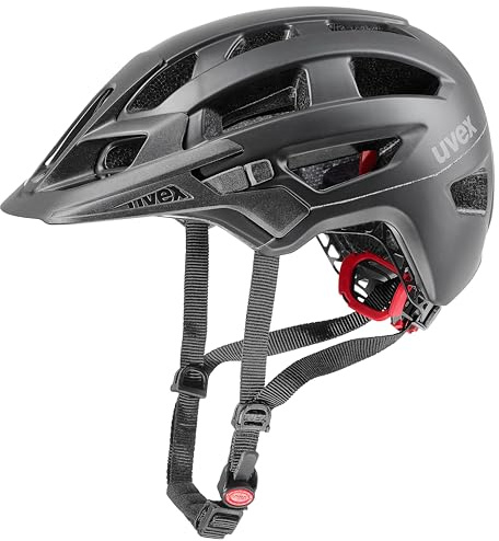 uvex Finale 2.0 - sicherer MTB-Helm für Damen und Herren - individuelle Größenanpassung - erweiterbar mit LED-Licht - Black matt - 52-57 cm