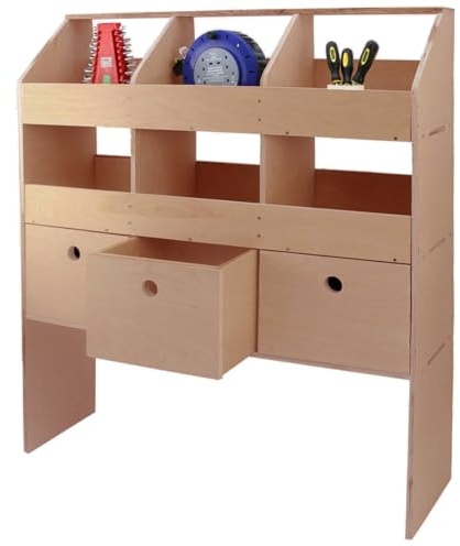 Monster Racking Universal Auto-Regal Fahrzeugregale Fahrzeugeinrichtung Regalsystem Regal Holzregal Regalsystem Transporter Werkstattwagen 102cm B x 30cm T x 120cm H