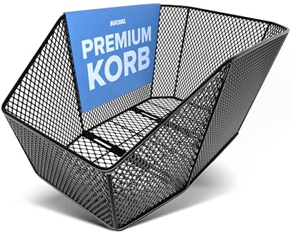 Büchel Fahrradkorb Hinten I XXL Jumbo Pro ideal als Fahrradkorb Kinder für Schultaschentransport I 10kg belastbar I Befestigungsmaterial für Fahrradgepäckträger hinten